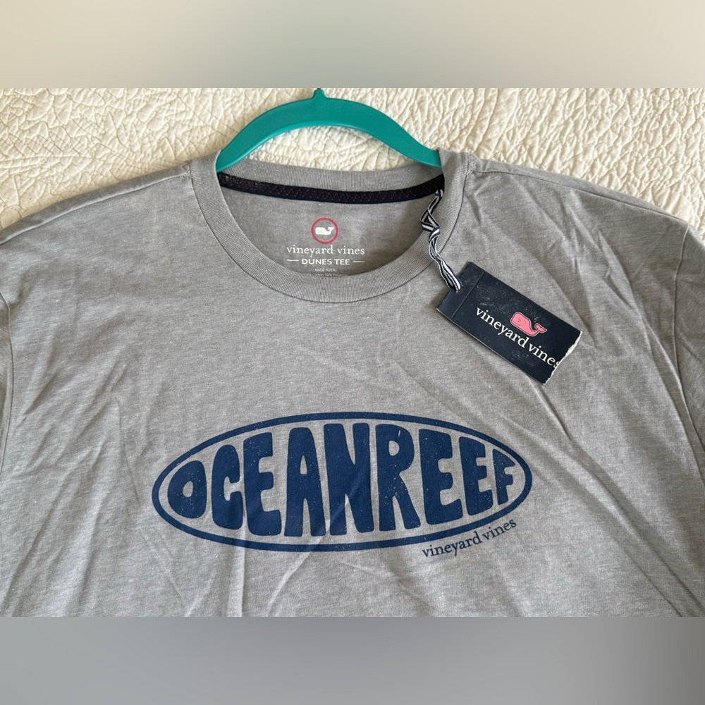 NWT Vineyard Vines Gray Ocean Reef Men's Shirt - XL